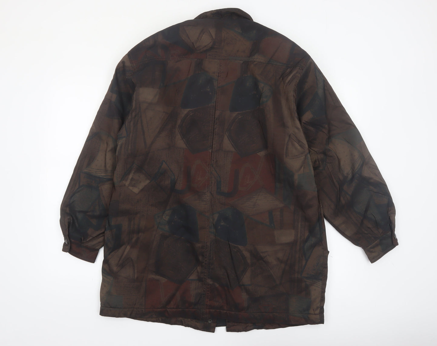 Forecaster of Boston Men's Brown Geometric Mid-Length Coat S
