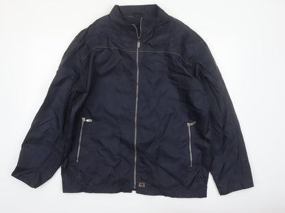 Urban North End Men's Blue Nylon Full Zip Lightweight Jacket Medium