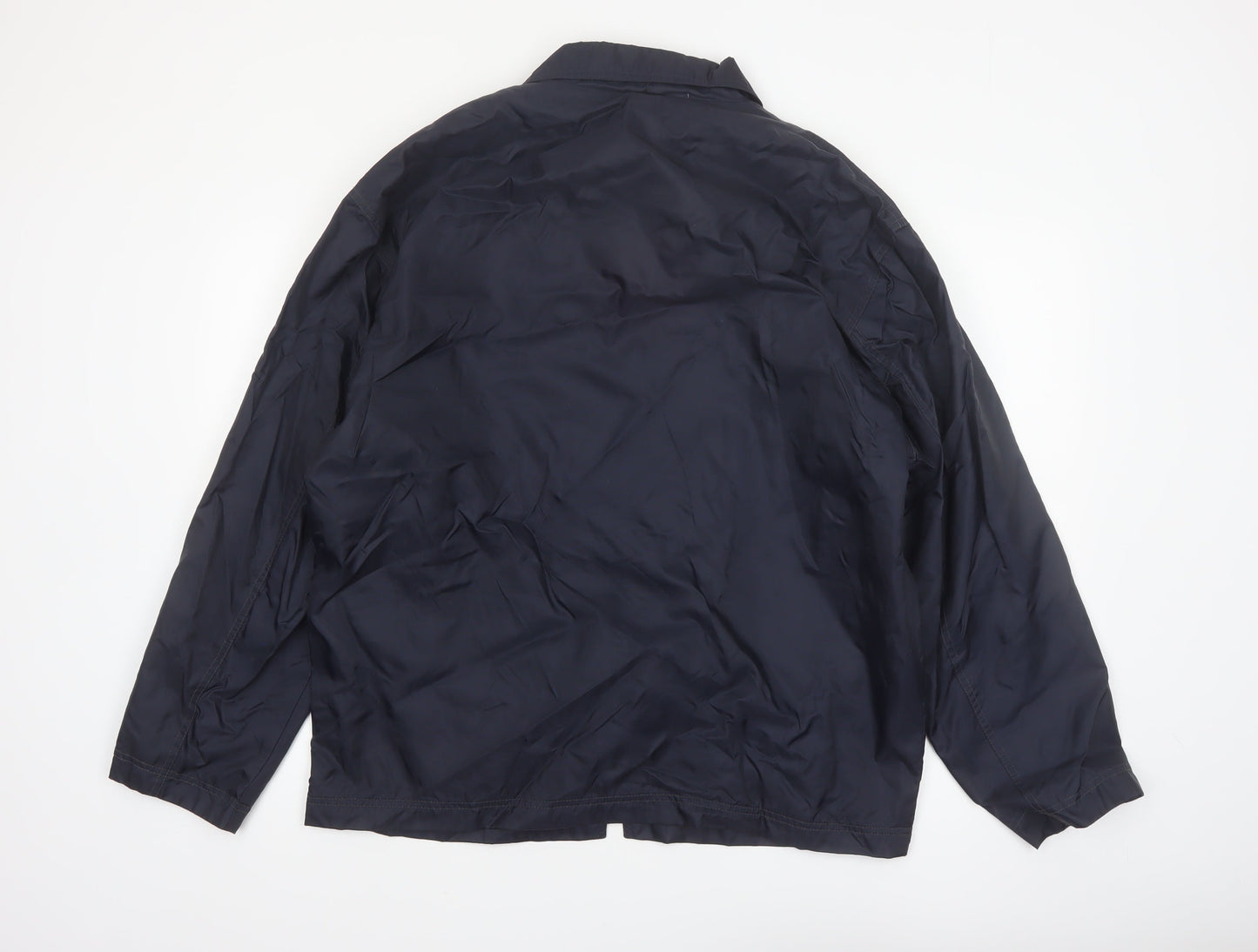 Urban North End Men's Blue Nylon Full Zip Lightweight Jacket Medium