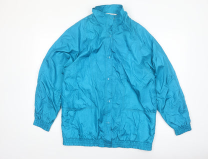 Haband Women Blue M Lightweight Nylon Windbreaker Jacket