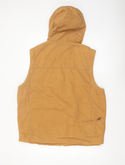 Territory Ahead Men's Brown L Hooded Cotton Bodywarmer Gilet