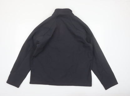 Blue Harbor Mens Black Softshell Jacket L Full Zip Windproof