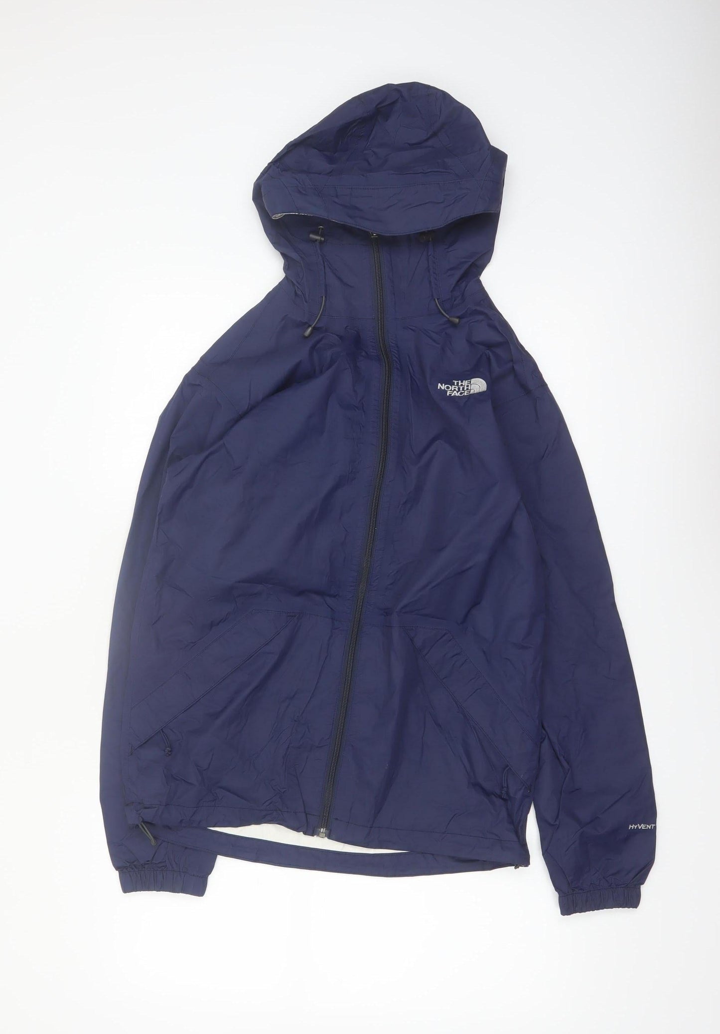 The North Face Men's Blue XS Windbreaker Hooded Jacket