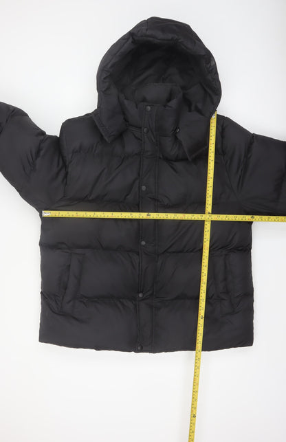 ASOS DESIGN Women’s Black 2XL Puffer Jacket Hooded Winter Coat