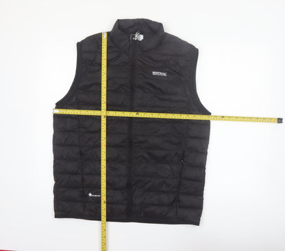 Regatta Men’s Black Puffer Waistcoat L Lightweight Insulated Outdoor