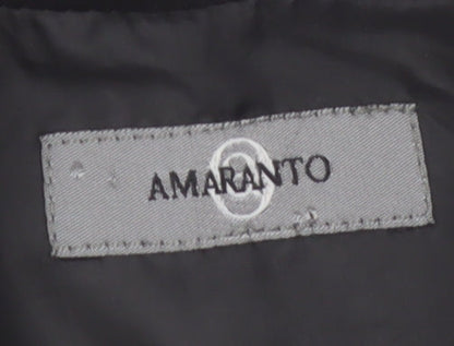 Amaranto Women Black Size 10 Classic Suit Waistcoat