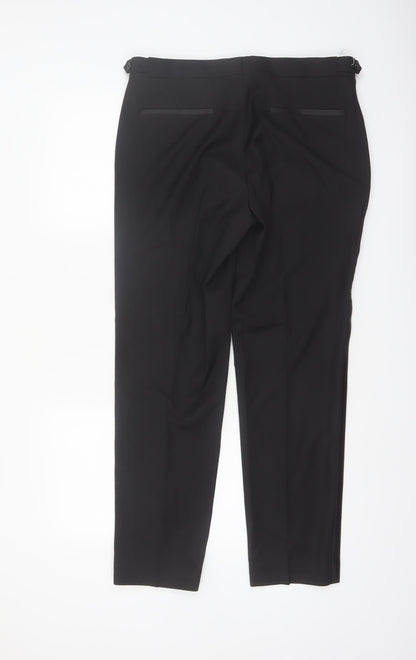 Marks and Spencer Men's Black Slim Fit Dress Pants 32S