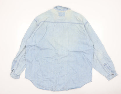 Levi's Men's Blue Denim Button-Up Shirt XL Regular Fit