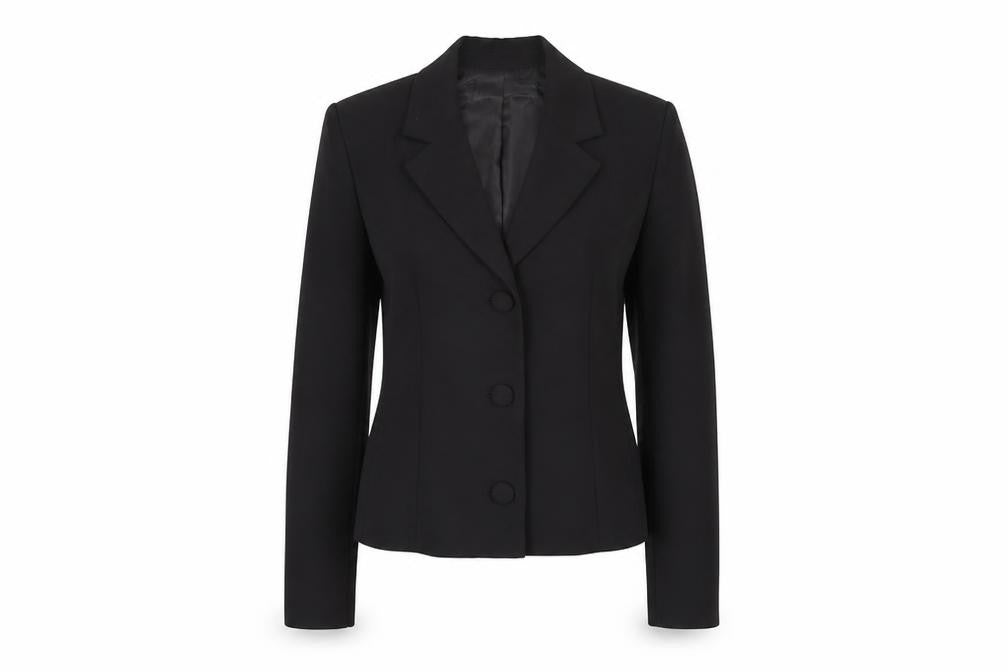 Zara Women's Black Slim Fit Single-Breasted Blazer Jacket S