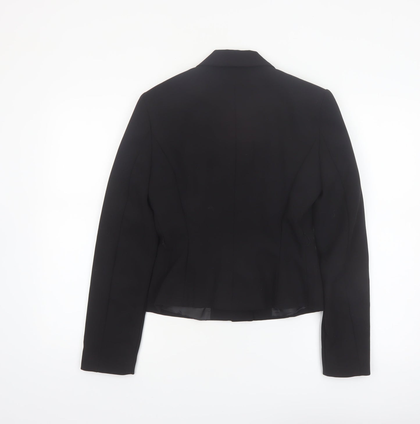 Zara Women's Black Slim Fit Single-Breasted Blazer Jacket S