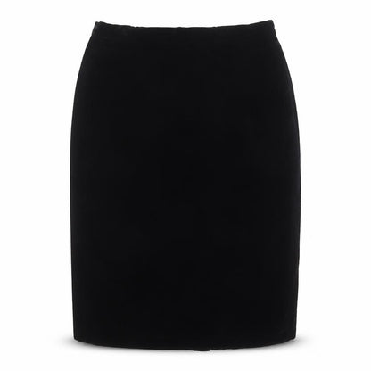 Chaus Women's Black Velvet Pencil Skirt Size 10 High Waist