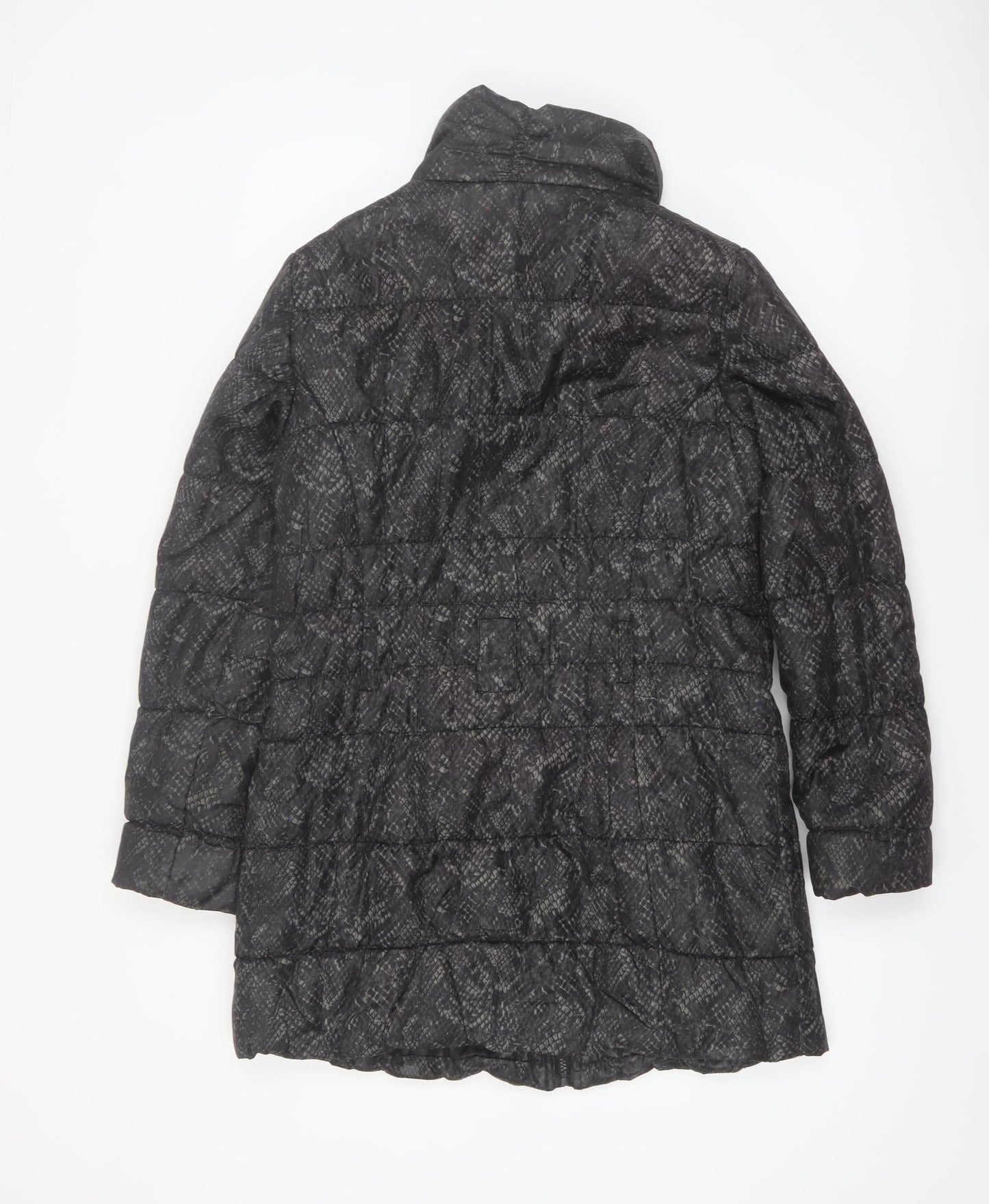 Store Twenty One Women's Black Quilted Long Puffer Coat Size 12