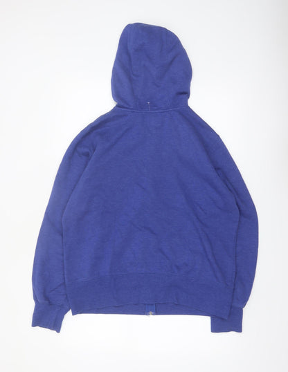 Champion Men's Blue XL Full Zip Hoodie Cotton Blend