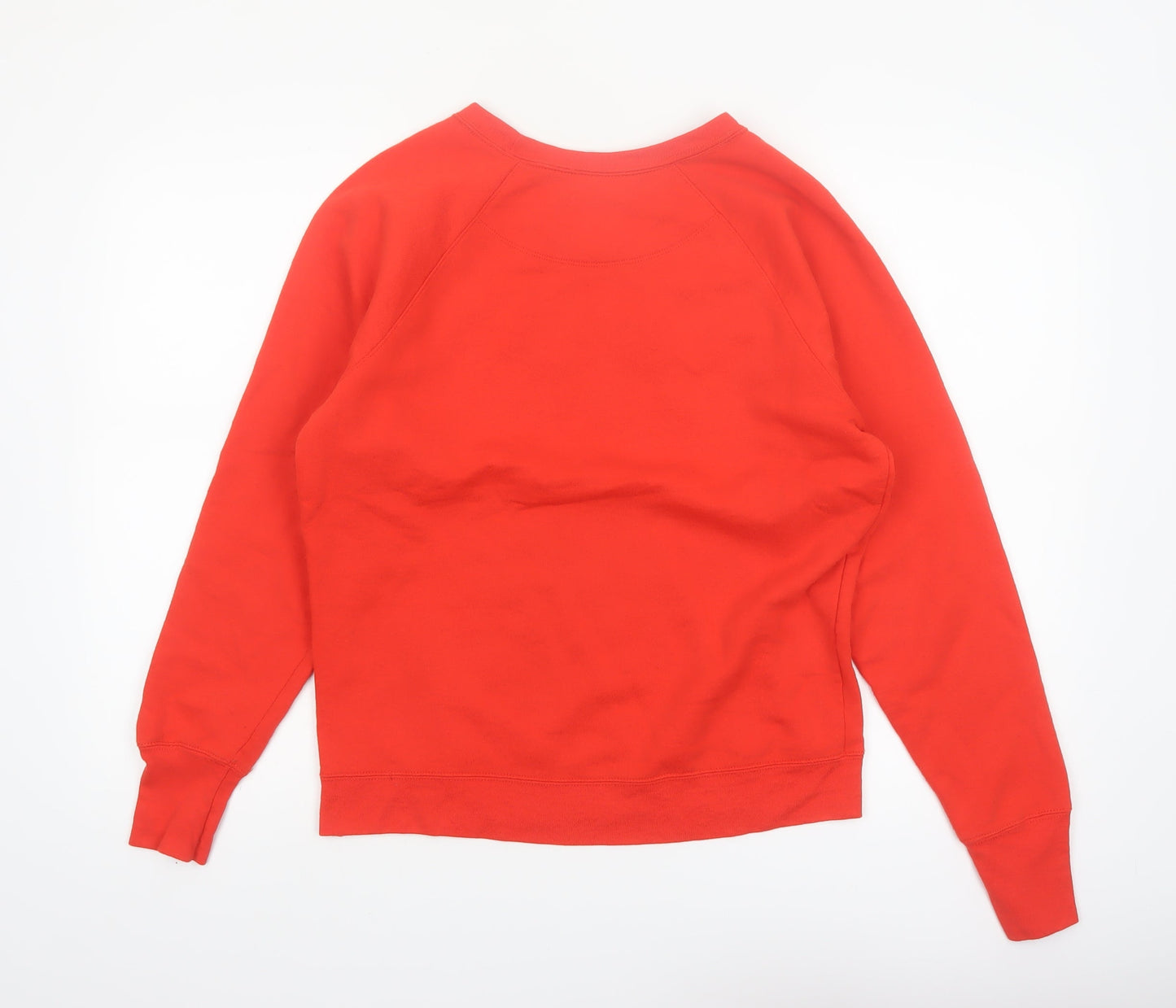 Champion Womens Red Pullover Sweatshirt Medium Logo Crew Neck