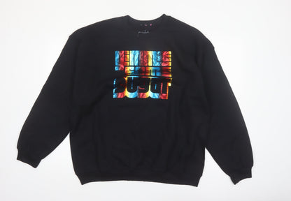 Candytopia Men's Black XL Pullover Graphic Print Sweatshirt