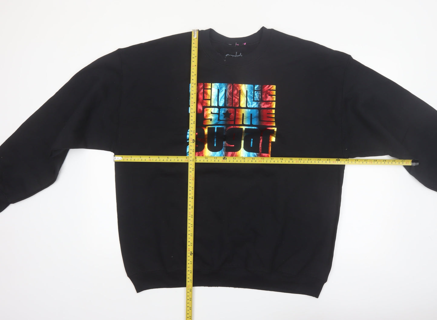 Candytopia Men's Black XL Pullover Graphic Print Sweatshirt
