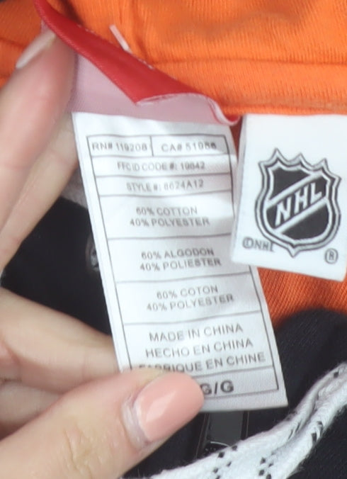 Reebok Men’s Black Full Zip Hoodie Large Philadelphia Flyers