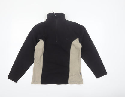 Trespass Womens Black Beige Fleece Pullover Sweatshirt Size M