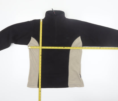 Trespass Womens Black Beige Fleece Pullover Sweatshirt Size M