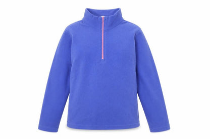 Mountain Warehouse Girls Blue Fleece 1/4 Zip Pullover Sweatshirt 11-12 Years