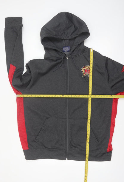 Campus Heritage Men's Grey Full Zip Hoodie 2XL College Sports Style