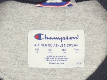 Champion Men's Navy Crew Neck Sweatshirt Size S Cotton Blend