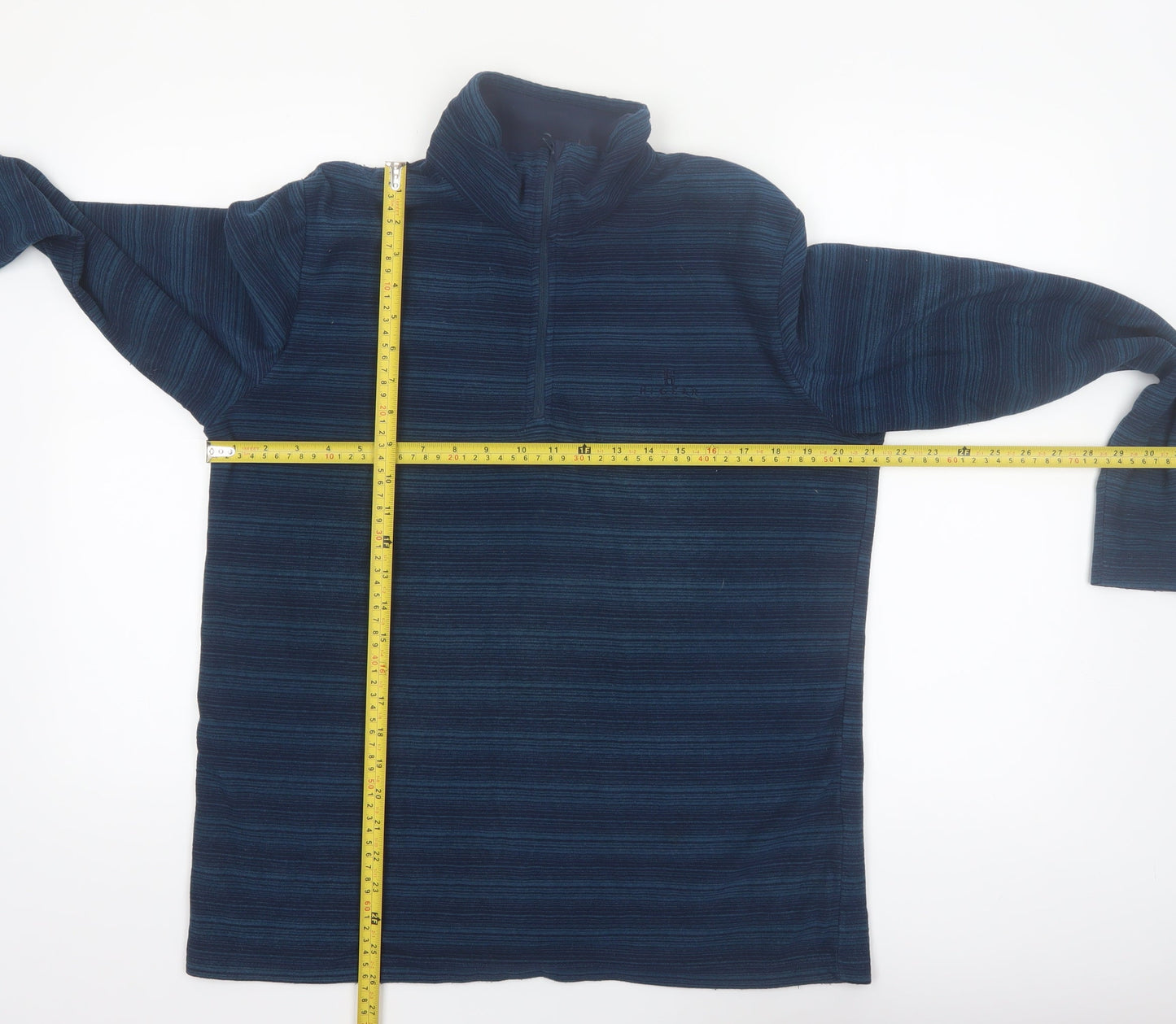 Hi Gear Men's Blue 1/2 Zip Fleece Pullover Sweatshirt Medium