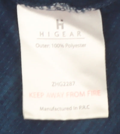 Hi Gear Men's Blue 1/2 Zip Fleece Pullover Sweatshirt Medium