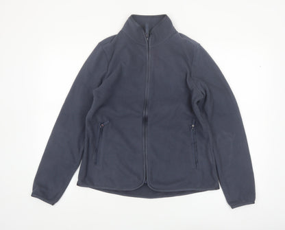 Marks and Spencer Womens Blue Fleece Full Zip Jacket Size 12