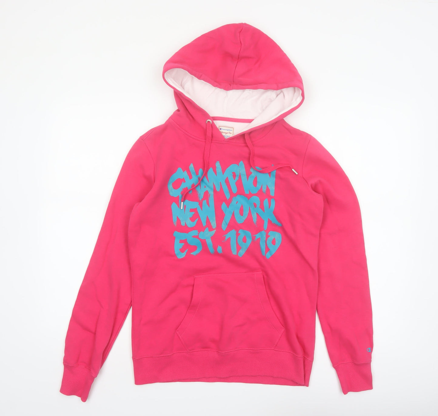 Champion Women's Pink Heritage Fit Graphic Pullover Hoodie Size M