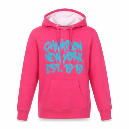 Champion Women's Pink Heritage Fit Graphic Pullover Hoodie Size M