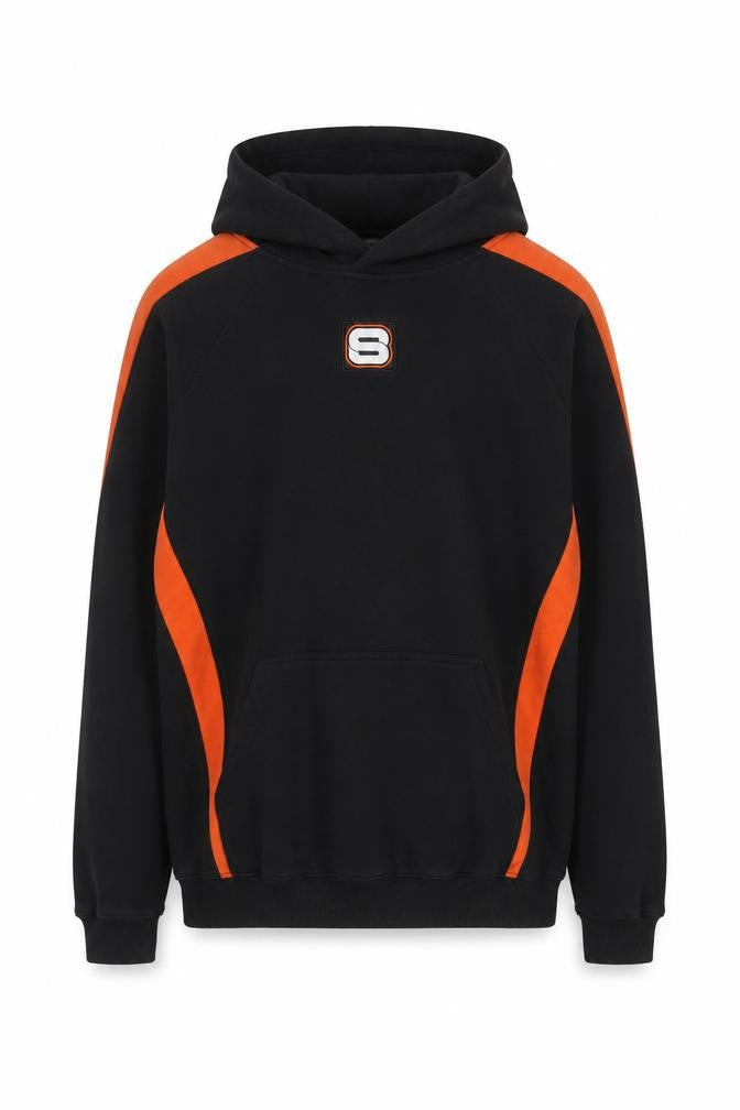 Sport-Tek Men's Black Orange XL Pullover Hoodie Classic Style