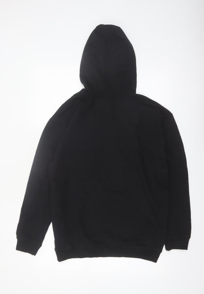Fortnite Men's Black Pullover Hoodie Sweatshirt Medium Cotton Blend