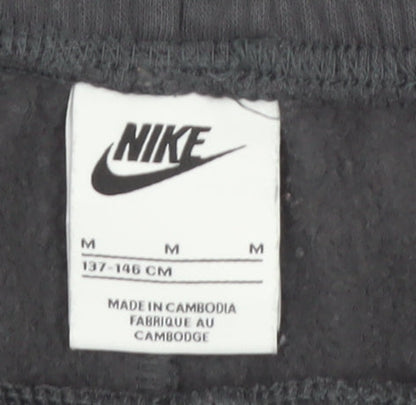 Nike Girls Black Jogger Sweatpants M 137-146cm Cotton Blend Casual