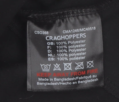 Craghoppers Men's Black Fleece 1/2 Zip Pullover Sweatshirt M