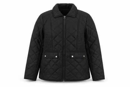 Feraud Women's Black Quilted Mid-Length Jacket Size 14