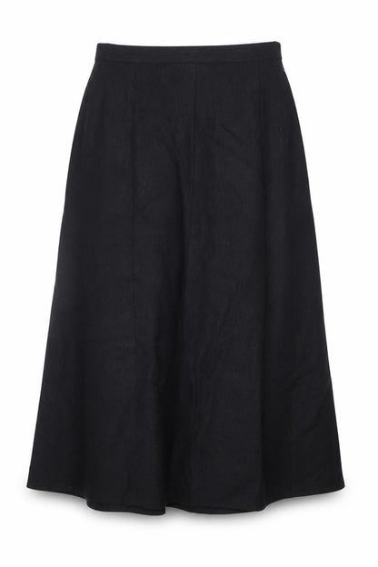 Rowland's Women's Black Wool Blend A-Line Midi Skirt Size 14