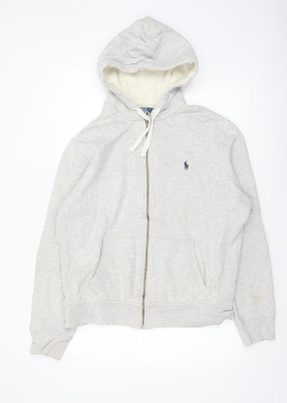 Ralph Lauren Men's Grey Full Zip Hoodie Size L