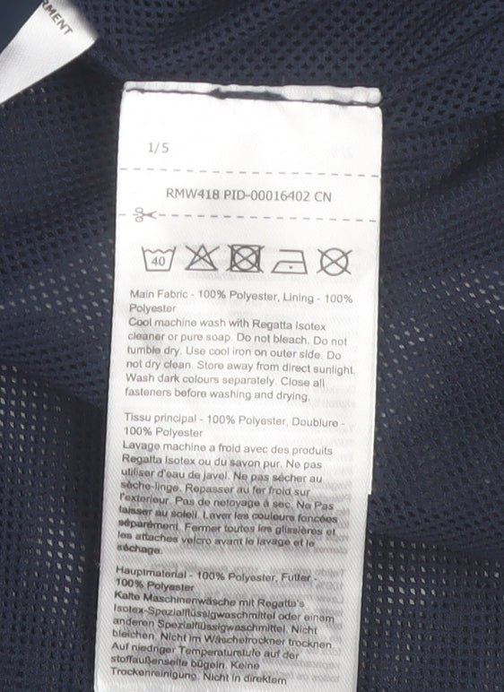 Regatta Men's Blue Waterproof Softshell Jacket Size L Hiking Rain Coat