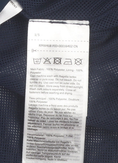Regatta Men's Blue Waterproof Softshell Jacket Size L Hiking Rain Coat