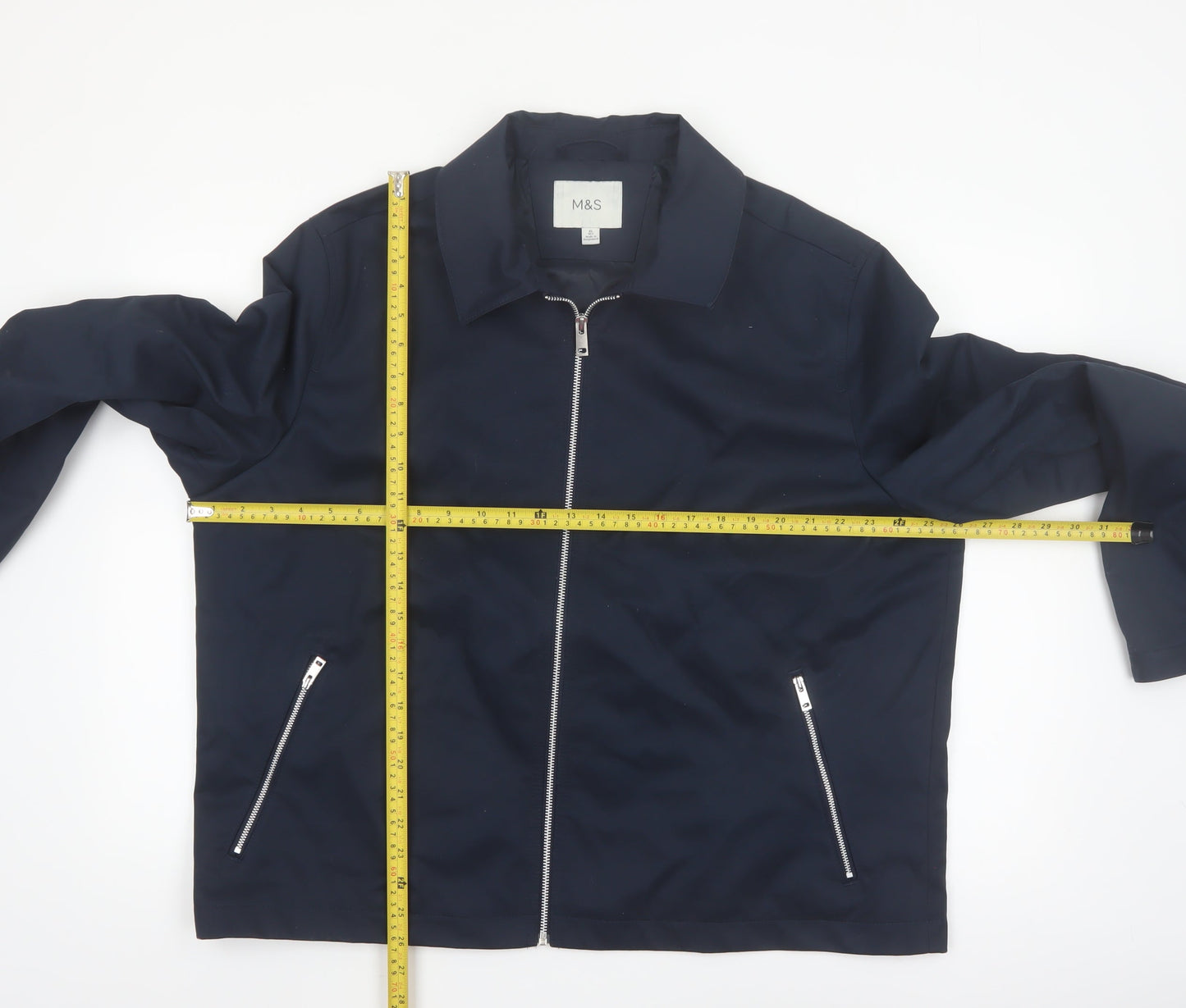 Marks and Spencer Men’s Blue XL Regular Full Zip Jacket