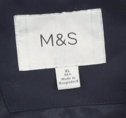 Marks and Spencer Men’s Blue XL Regular Full Zip Jacket