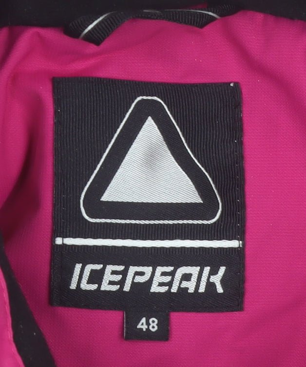 Icepeak Women's Pink Ski Jacket Size 20 Waterproof Hooded Winter Coat