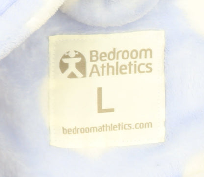 Bedroom Athletics Women’s Blue Heart Fleece Hooded Robe L