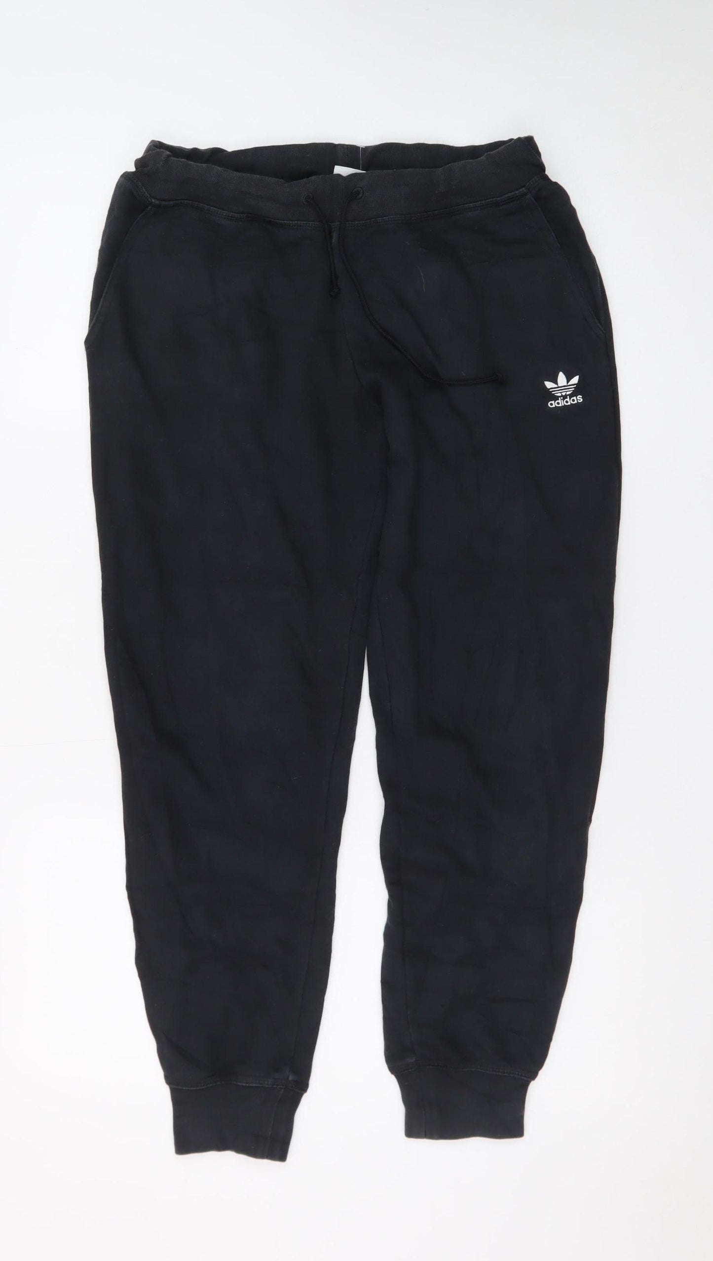 Adidas Men's Black Jogger Trousers Size S Regular Fit