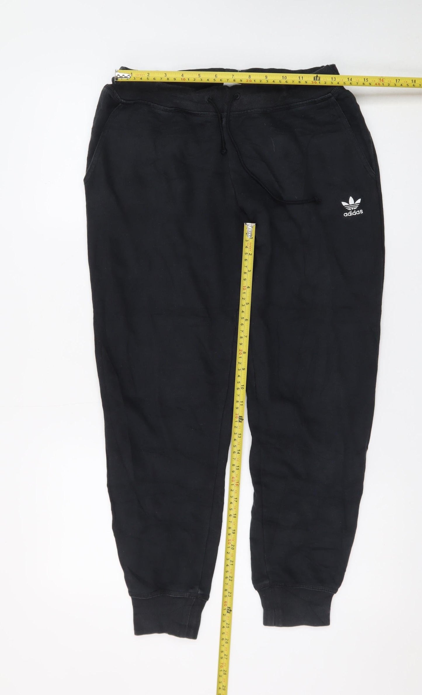 Adidas Men's Black Jogger Trousers Size S Regular Fit