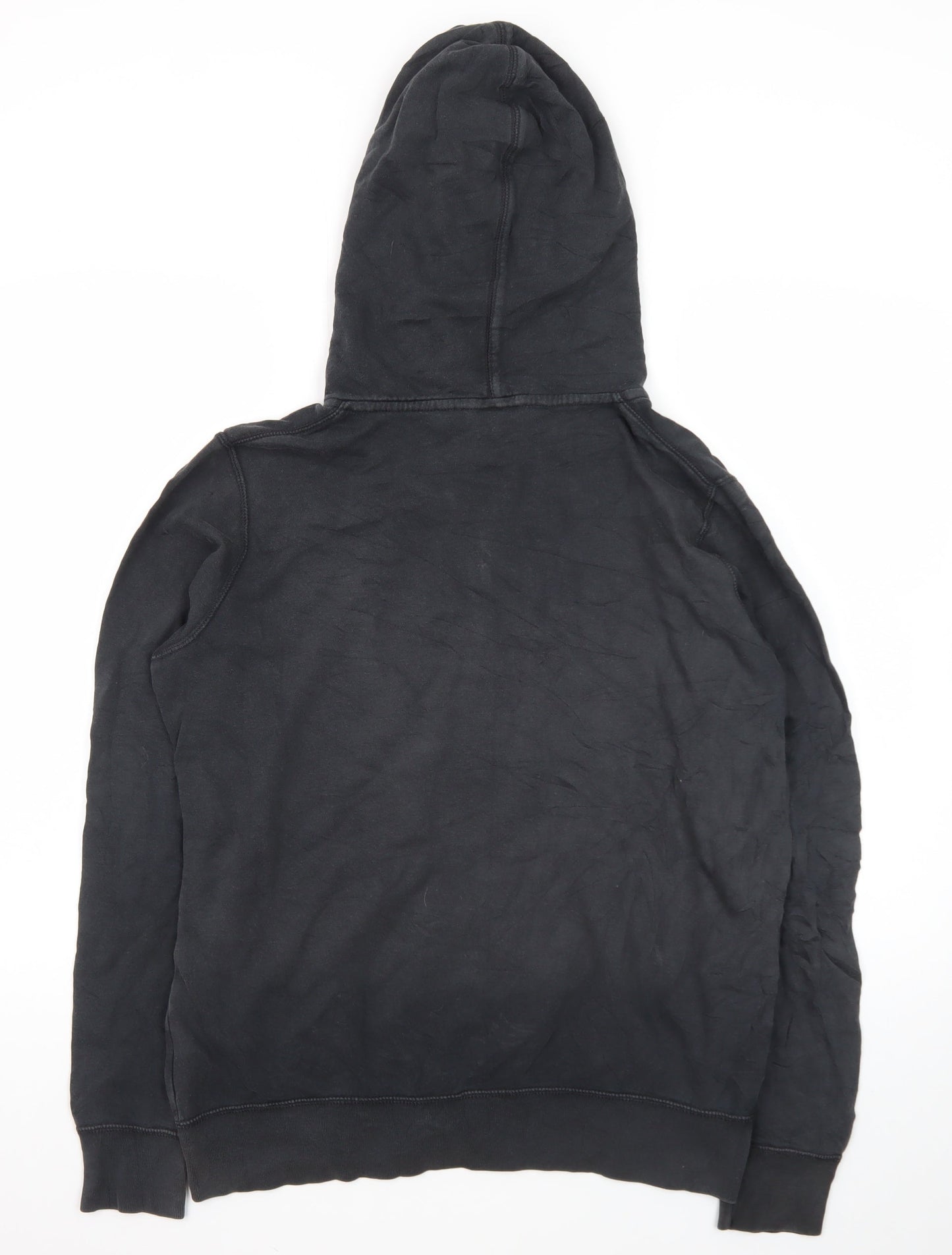 Nike Mens Black Full Zip Hoodie L Sportswear Cotton Blend
