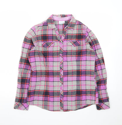 Columbia Womens Multicoloured Small Flannel Check Long Sleeve Button-Up Shirt