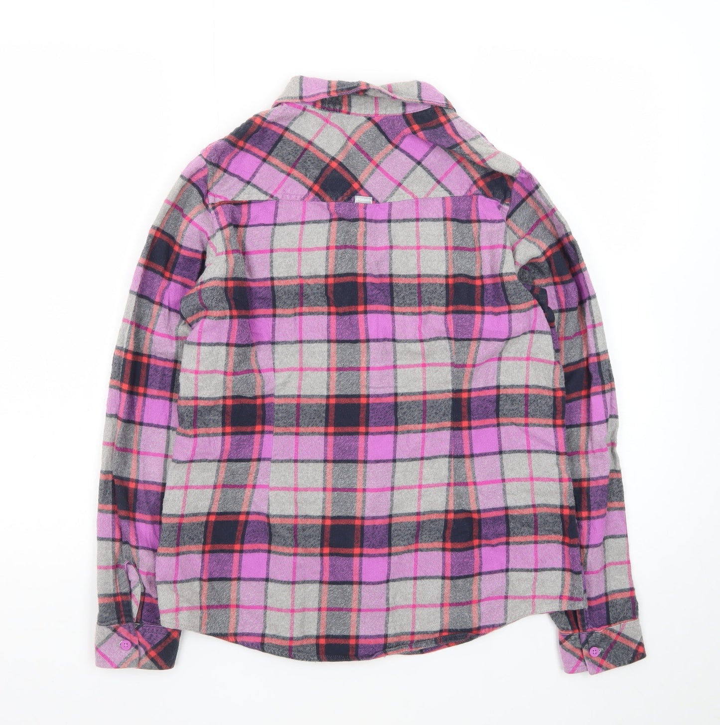 Columbia Womens Multicoloured Small Flannel Check Long Sleeve Button-Up Shirt