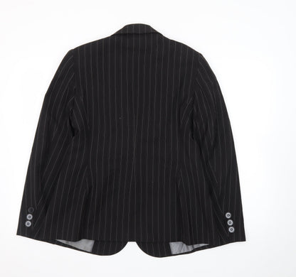Marks and Spencer Women’s Black Pinstripe Suit Jacket Size 14